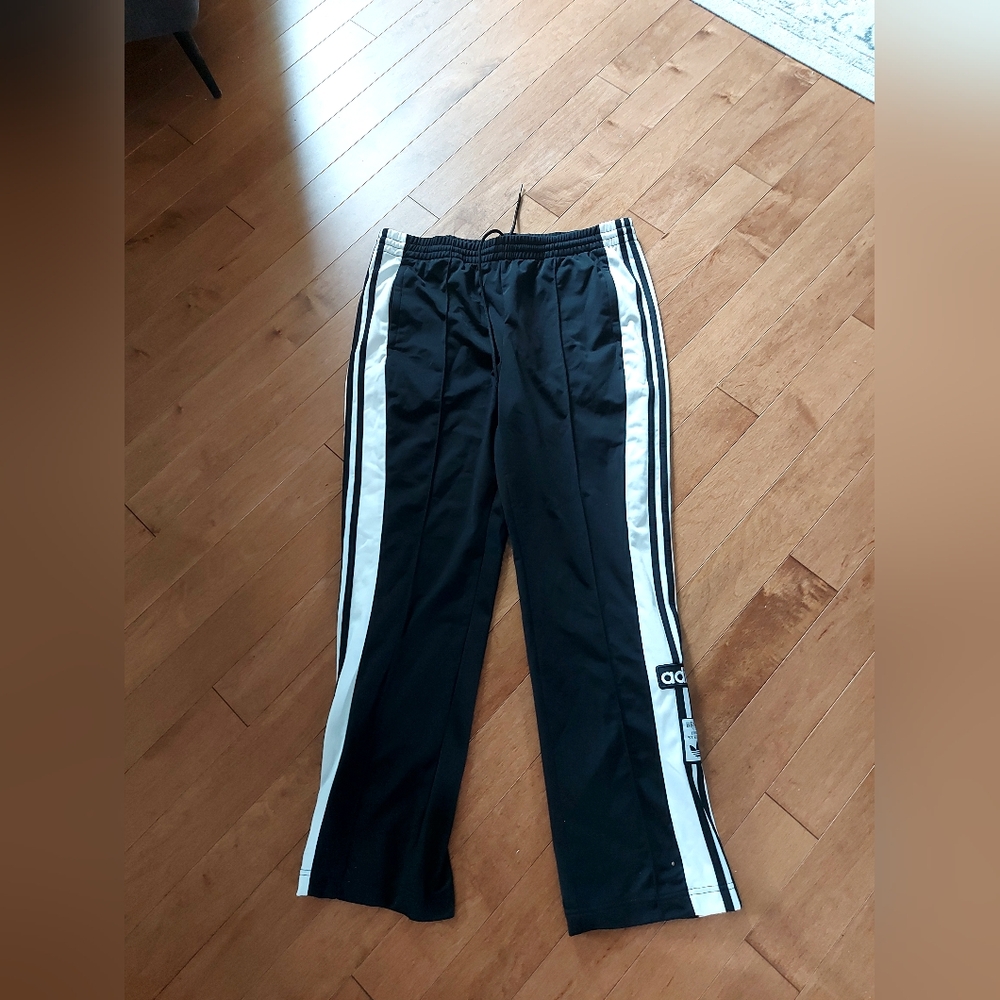 Adidas Black Pants with White Accents.